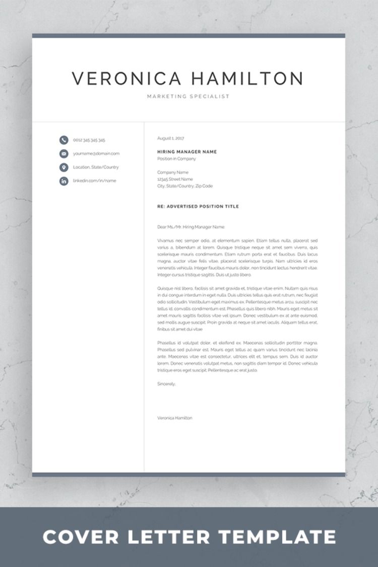 resume cover page on professional resume template 1 and 2 page resume modern cv template for word mac pc instant download cover letter veronica resume template professional cover letter template cover letter for resume