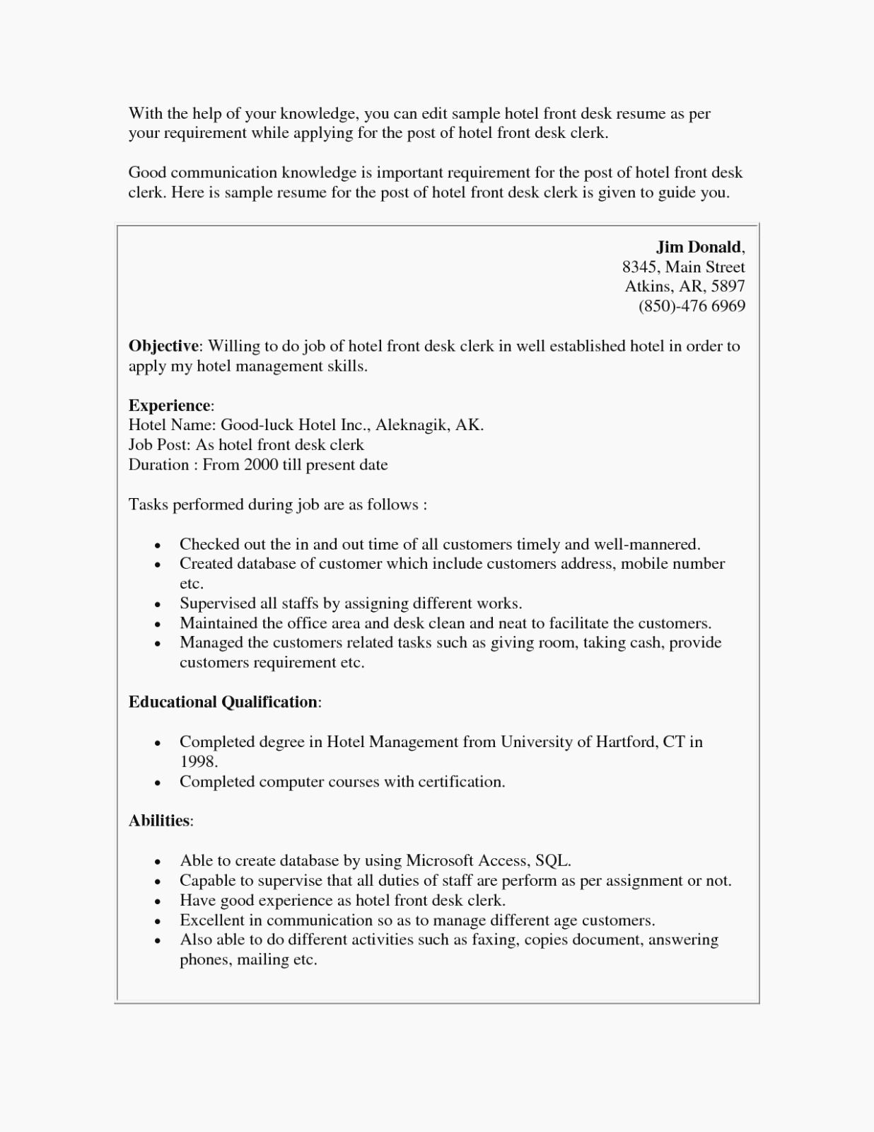 hotel front desk resume skills on front desk hotel resume fresh the worst advices we ve resume examples front desk hotel front desk