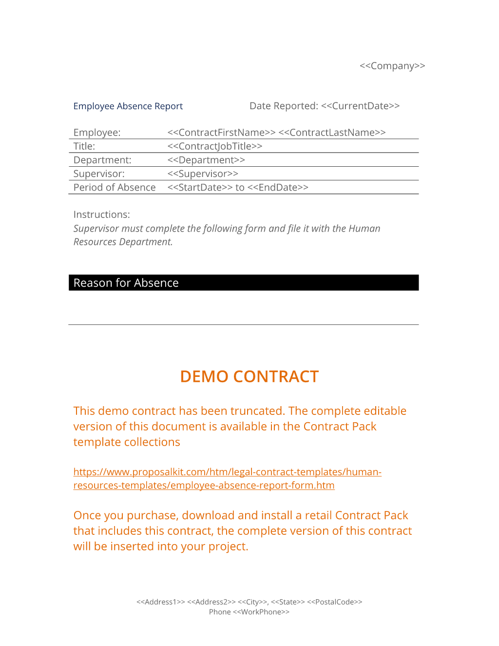 sample human resource policies on employee absence report form report template employee handbook template resignation letters