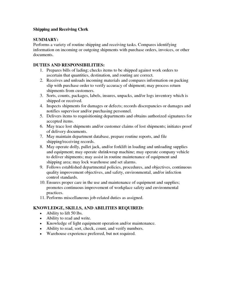 shipping and receiving near me on resume shipping receiving clerk ventamelchor inventory and manager templates