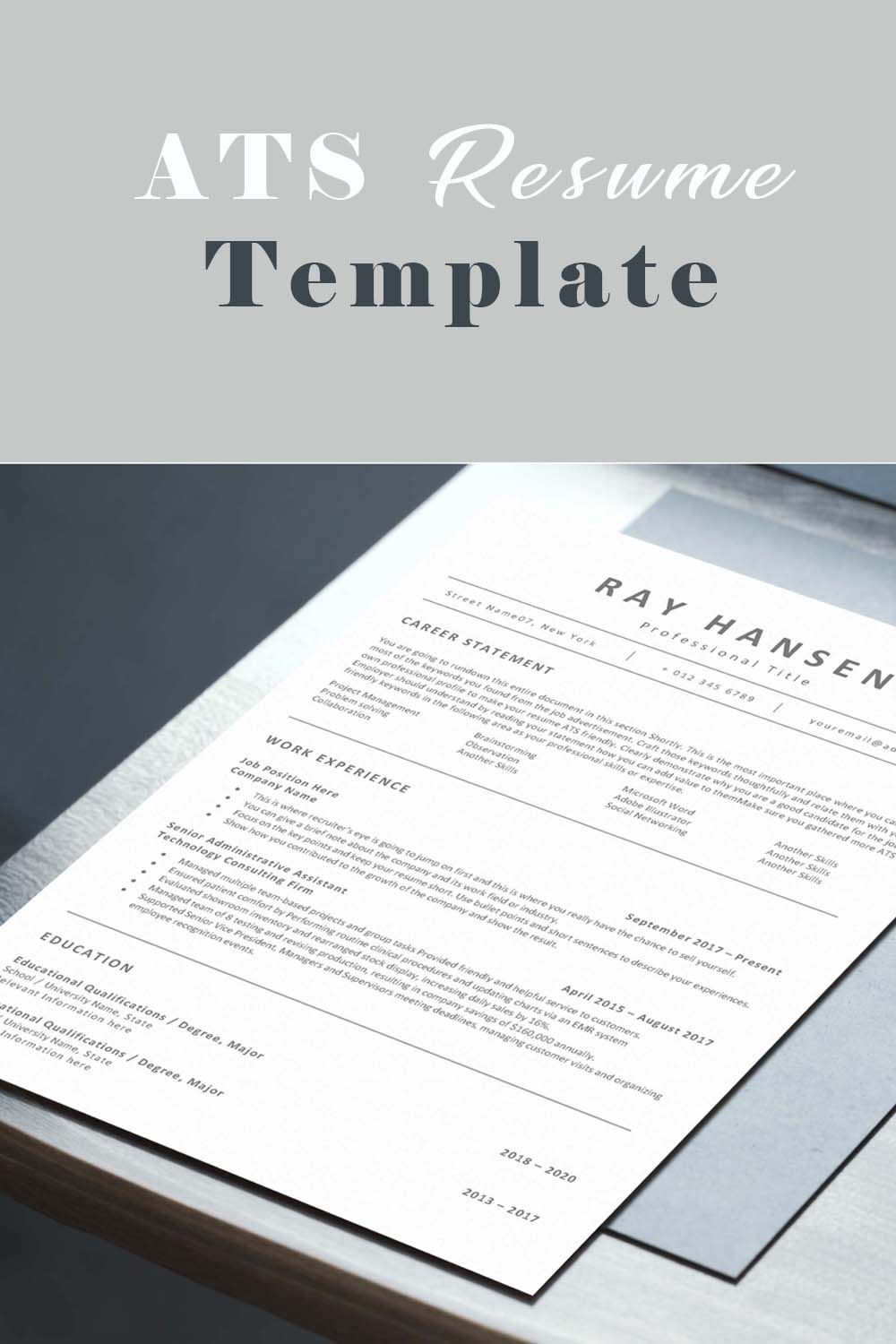 resume for applicant tracking system on ats compatible resume template applicant tracking system friendly curriculum vitae one column cv word resume template functional resume template resume design template