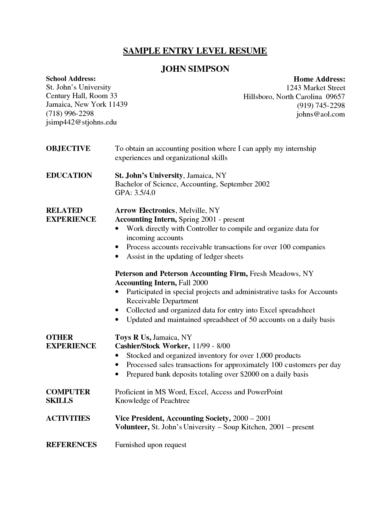marketing entry level resume objective on sample entry level resume entry level resume resume objective examples marketing resume