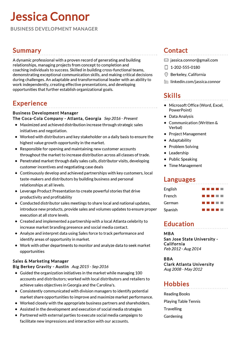 sample resume for analyst position on 100 professional resume samples for 2020 resumekraft business development business analyst resume job resume samples