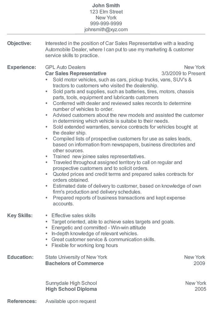 car salesman resume job description on car salesman resume sample sales manager for job your sales resume examples sample resume format sales resume
