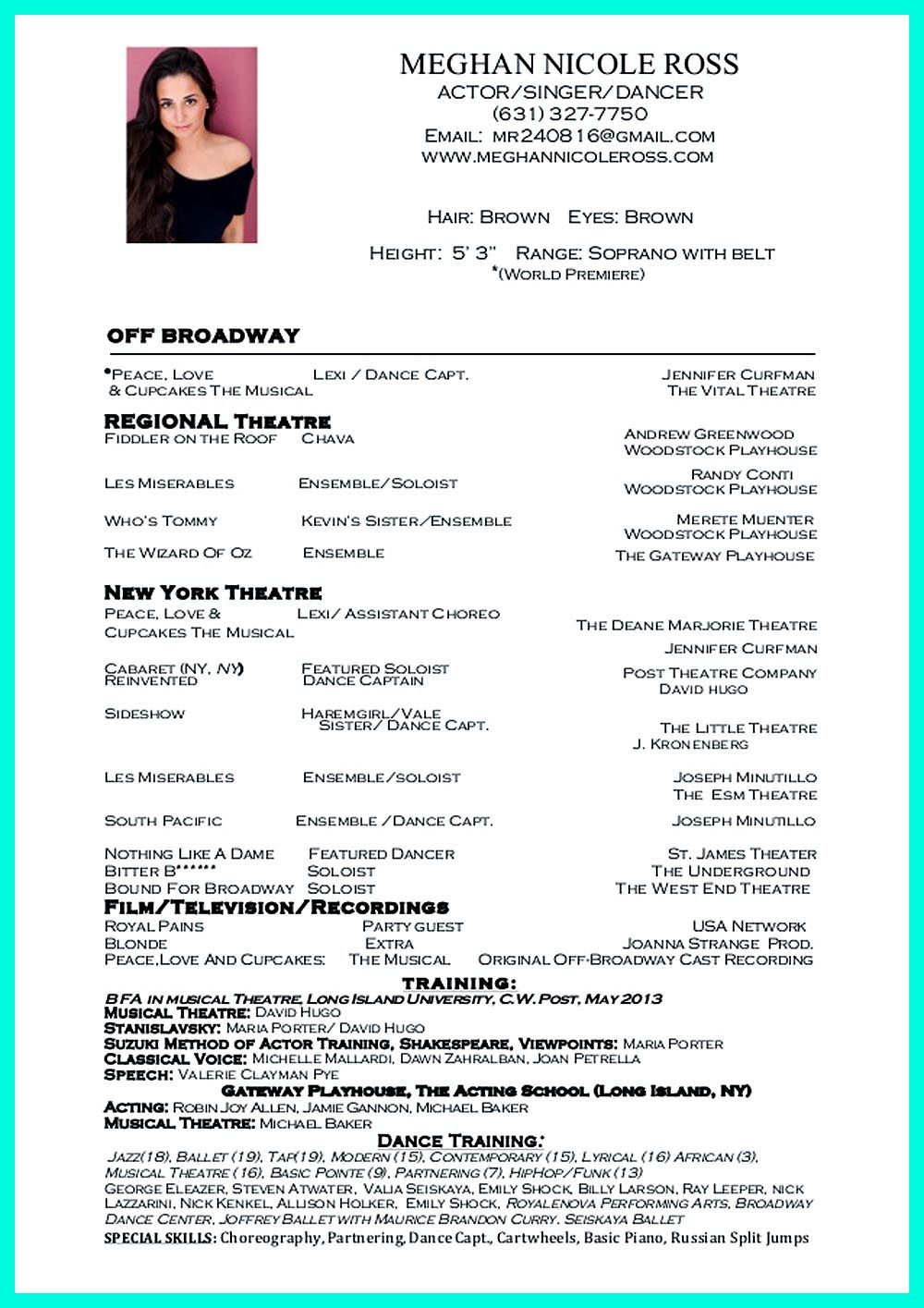 dance resume template free on dance resume can be used for both novice and professional dancer most job of dancer has minimum requirements that not all o dance resume resume teacher resume