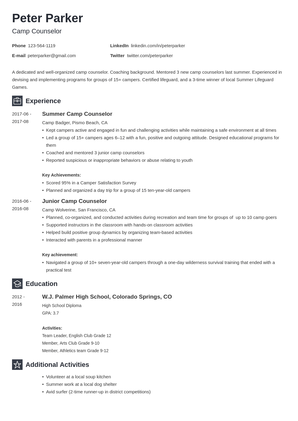 camp counselor duties on camp counselor resume example template newcast resume examples job resume examples resume