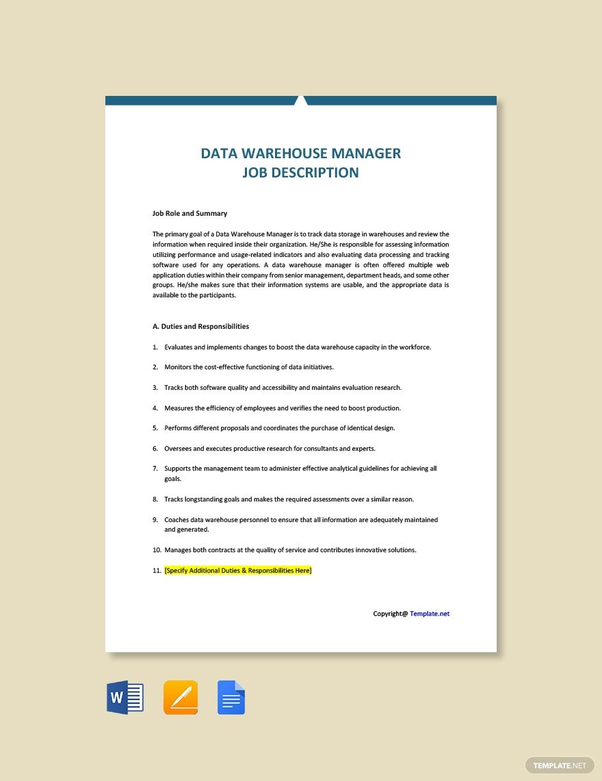 marketing director job description sample on free data warehouse manager job description template ad sponsored warehouse data free manager t job description template job ads job description