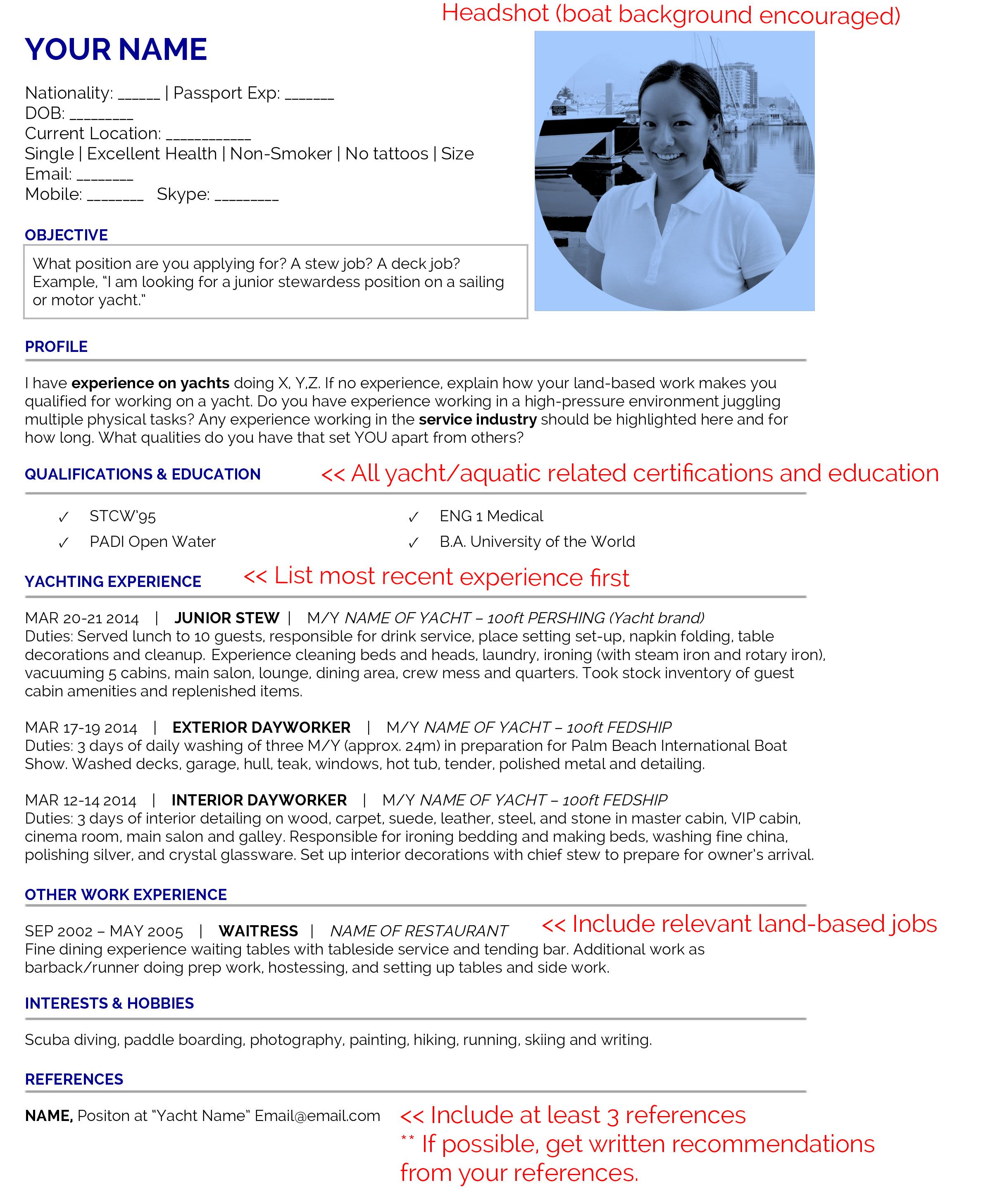 hobbies to write in resume on from desk to deck cv template yacht what is positive