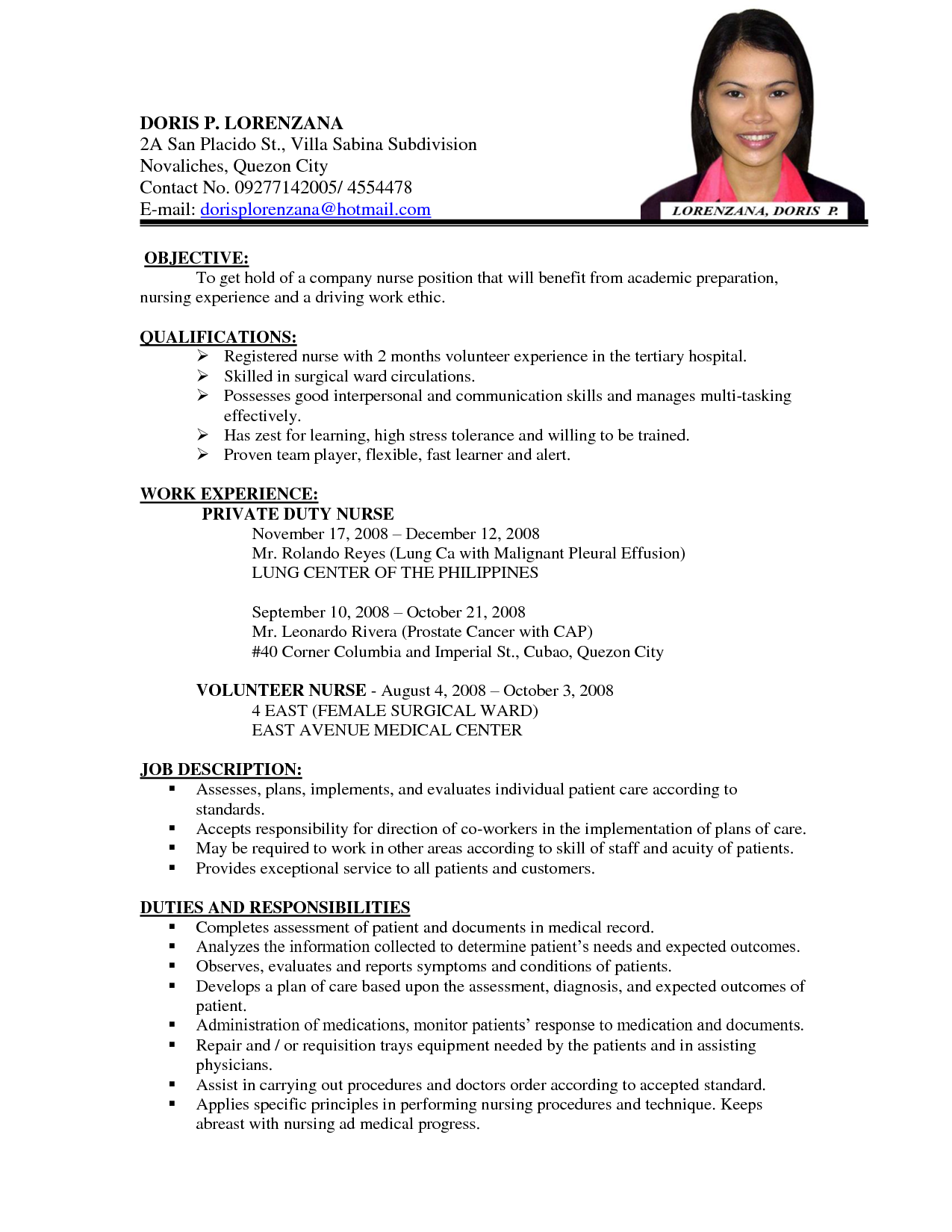 nursing resume template on career resume template job resume samples job resume curriculum vitae examples