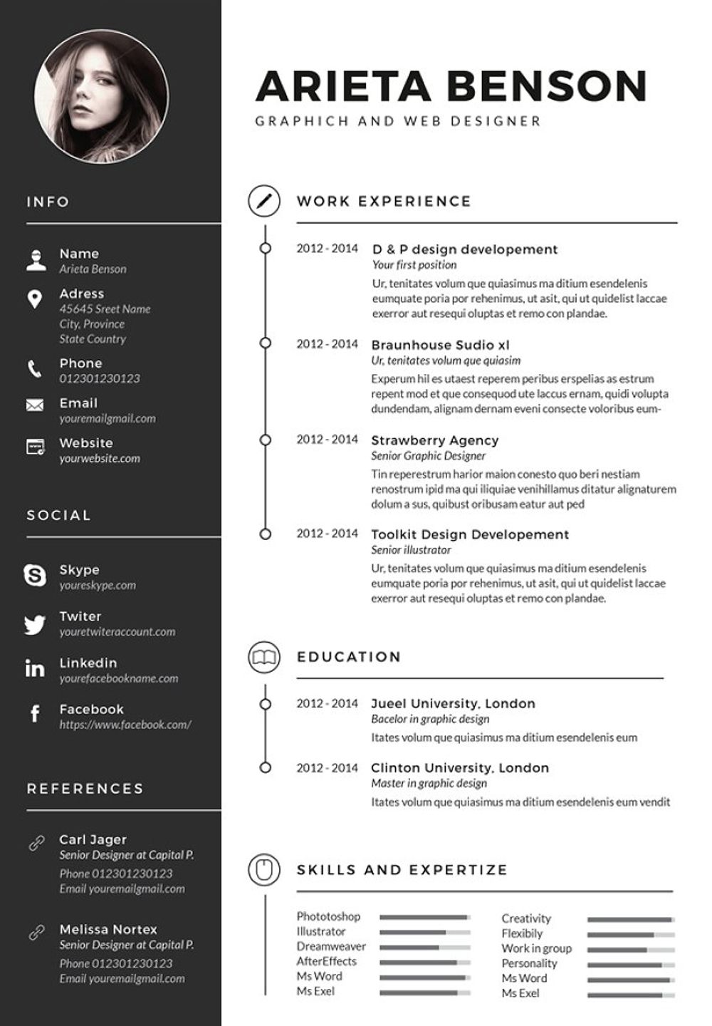 employer looking for resume on clean cv resume graphic design resume resume design template cv design template