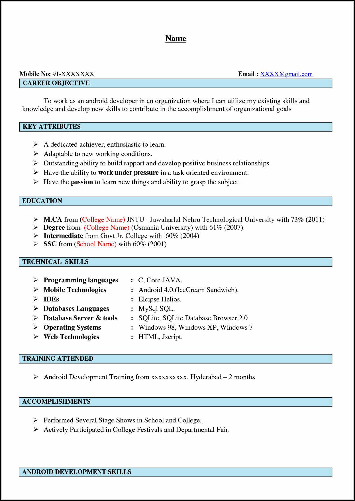 experience resume format in word on awesome artistic android developer resume that will carry the job good resume examples resume examples free resume template word