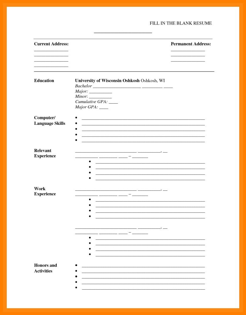 fill in the blank resume template brilliantdesignsin3d within free blank cv templa free printable resume free printable resume templates cv template download blank fill in resume pdf on fill in the blank resume template brilliantdesignsin3d within free blank cv templa free printable resume free printable resume templates cv template download