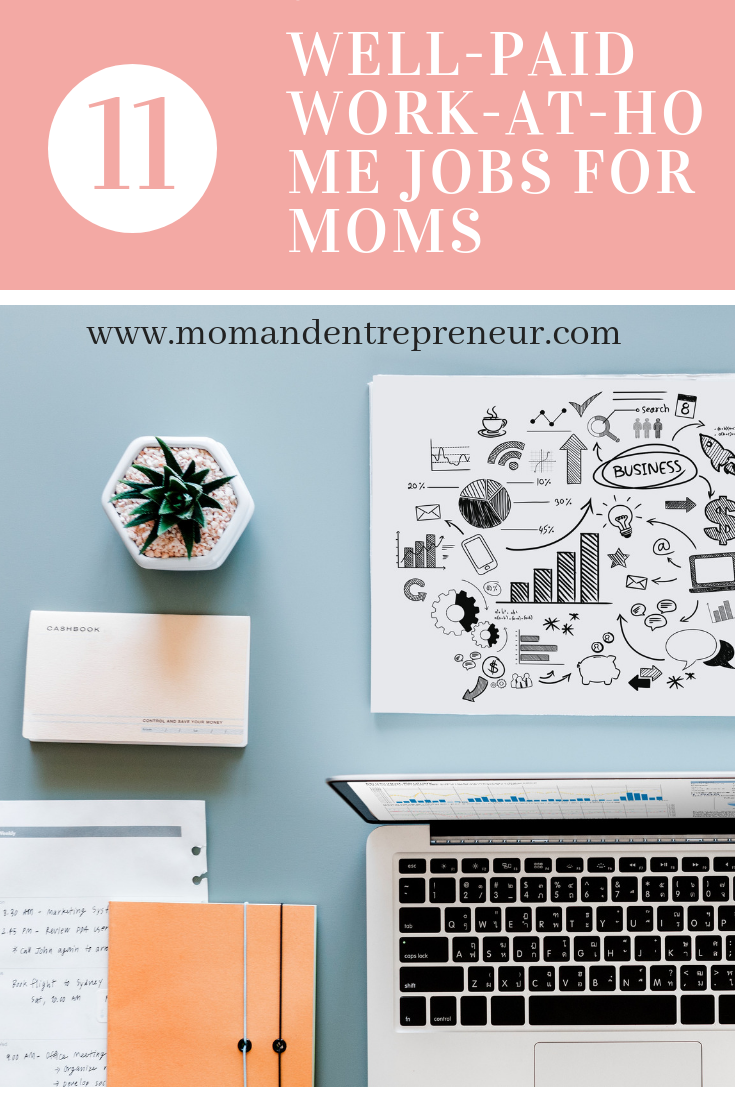 work from home ideas for moms on 11 well paid work at home jobs for moms mom and entrepreneur start online business successful home business small business start up