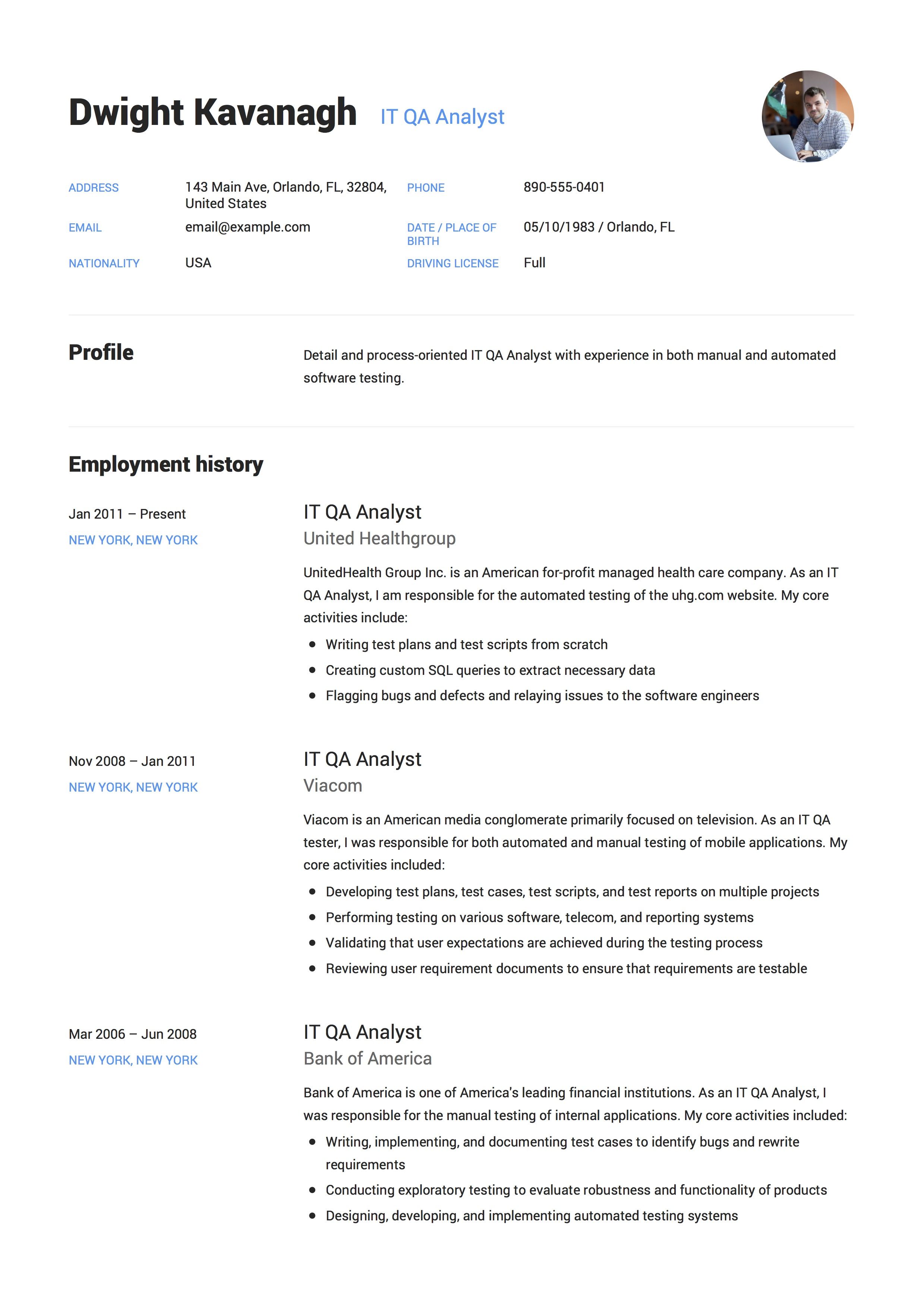11 it qa analyst resume examples ideas resume examples analyst resume software quality analyst resume on 11 it qa analyst resume examples ideas resume examples analyst resume