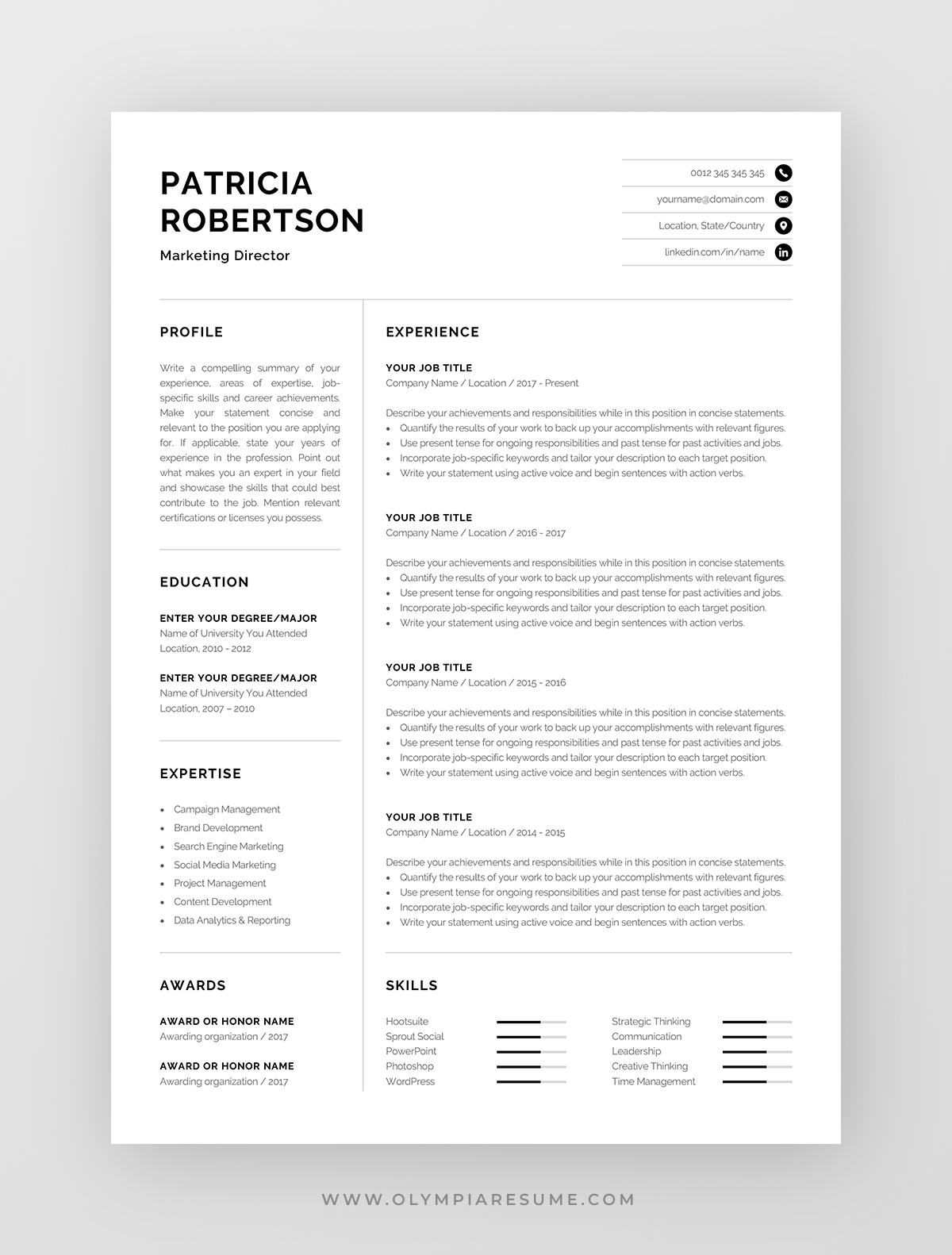 how to write a one page resume on professional 1 page resume template modern one page cv etsy resume template word resume template resume template professional