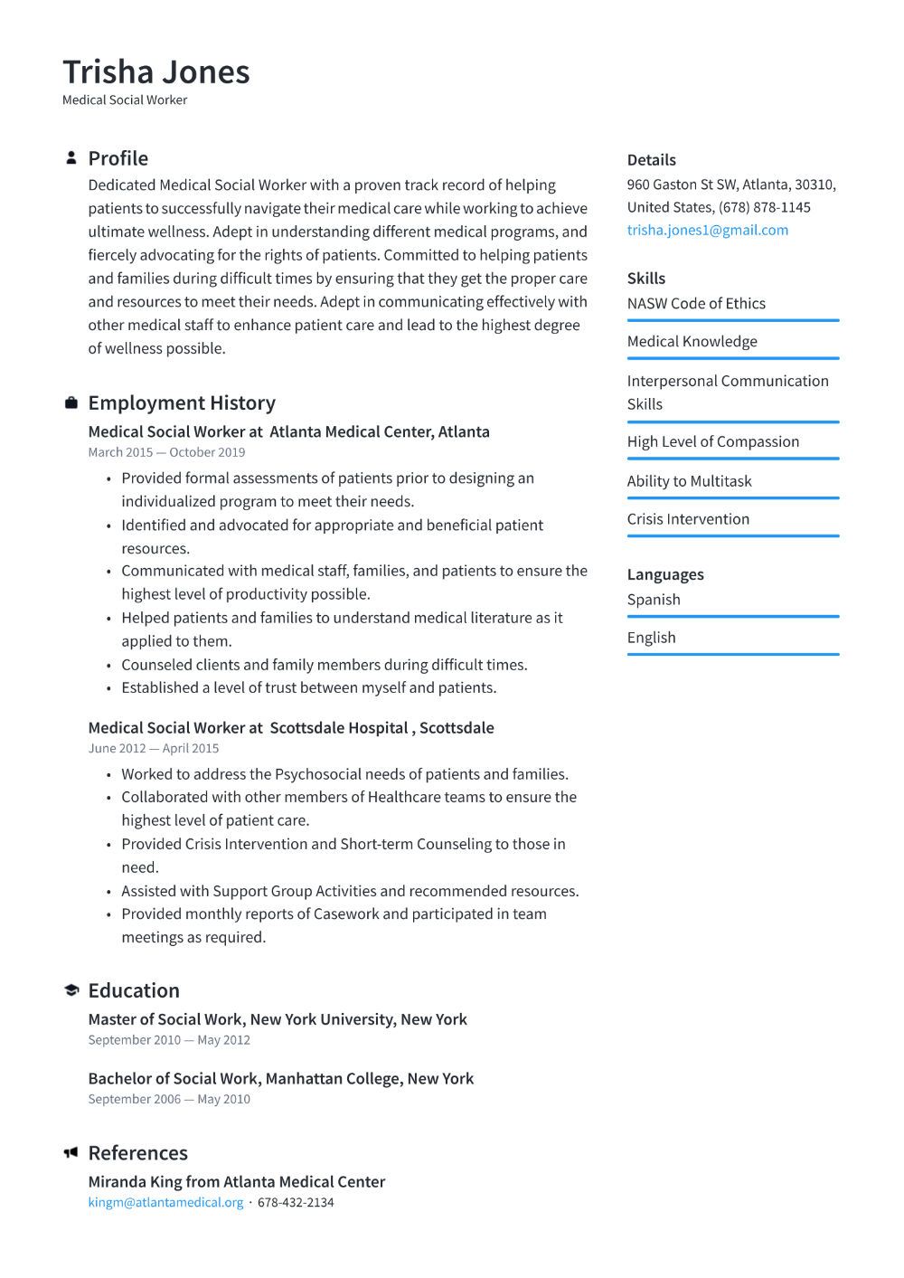 resume templates social work 6 professional templates social worker resume template on resume templates social work 6 professional templates