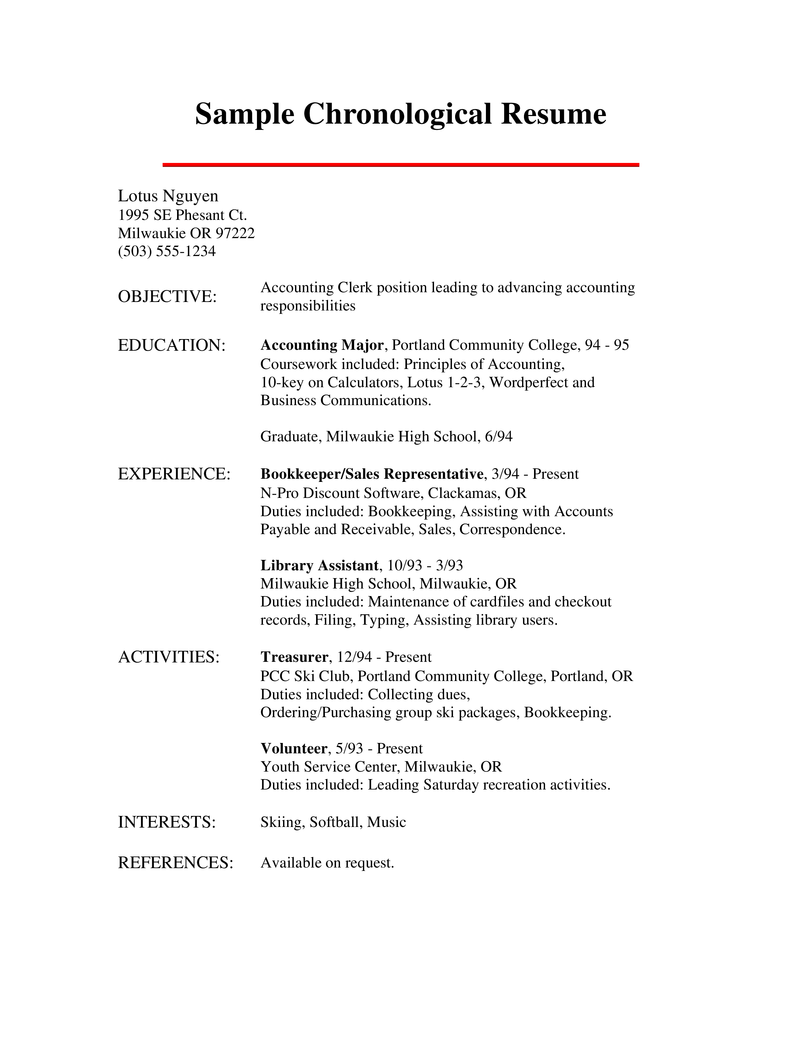 chronological resume format on accounting chronological resume how to draft an accounting chronological resume download this acco chronological resume chronological resume template resume