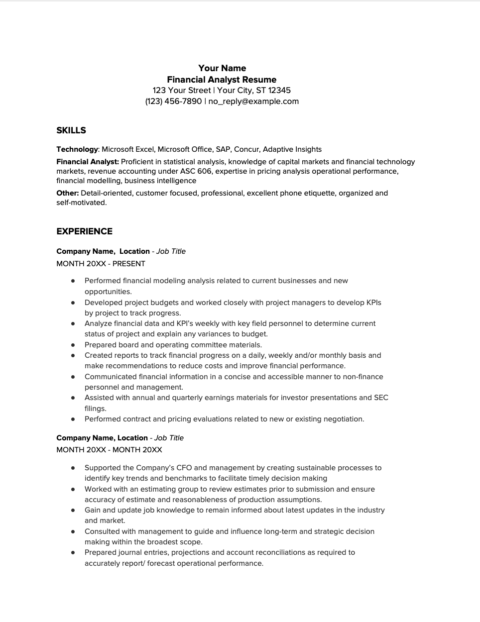 financial advisor resume objective on financial analyst how to become one salary and sample resume job affirmations financial analyst financial analyst