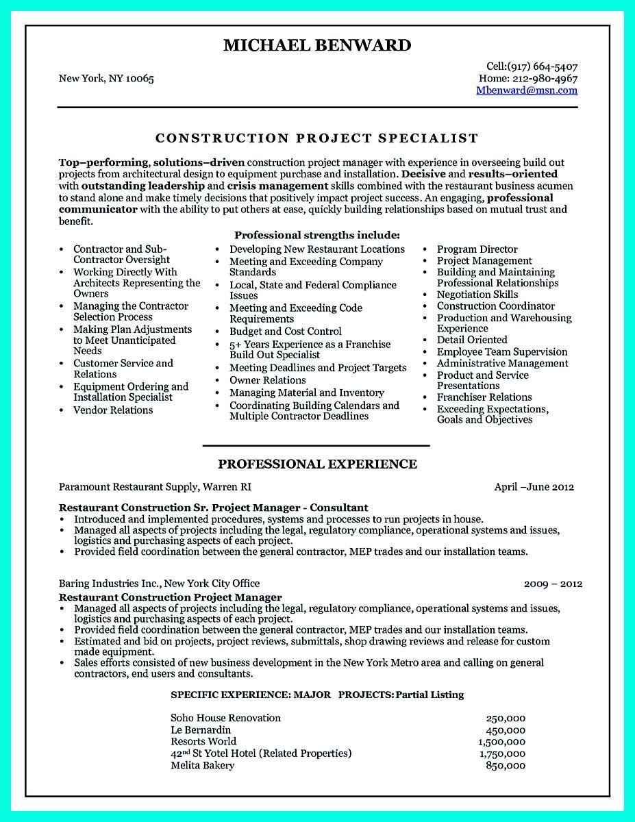 construction project manager resume bullets on simple construction superintendent resume example to get applied project manager resume resume examples manager resume