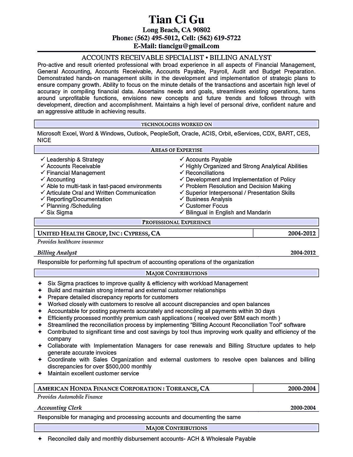 accounts receivable job description on account receivable resume shows both technical and interpersonal skills you have your professional summary or accounts receivable accounts payable accounting