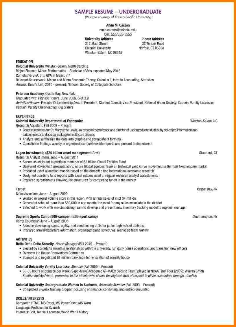 undergraduate college student resume on resume template undergraduate 2 reasons why resume template undergraduate is common in usa student resume template college resume resume template professional