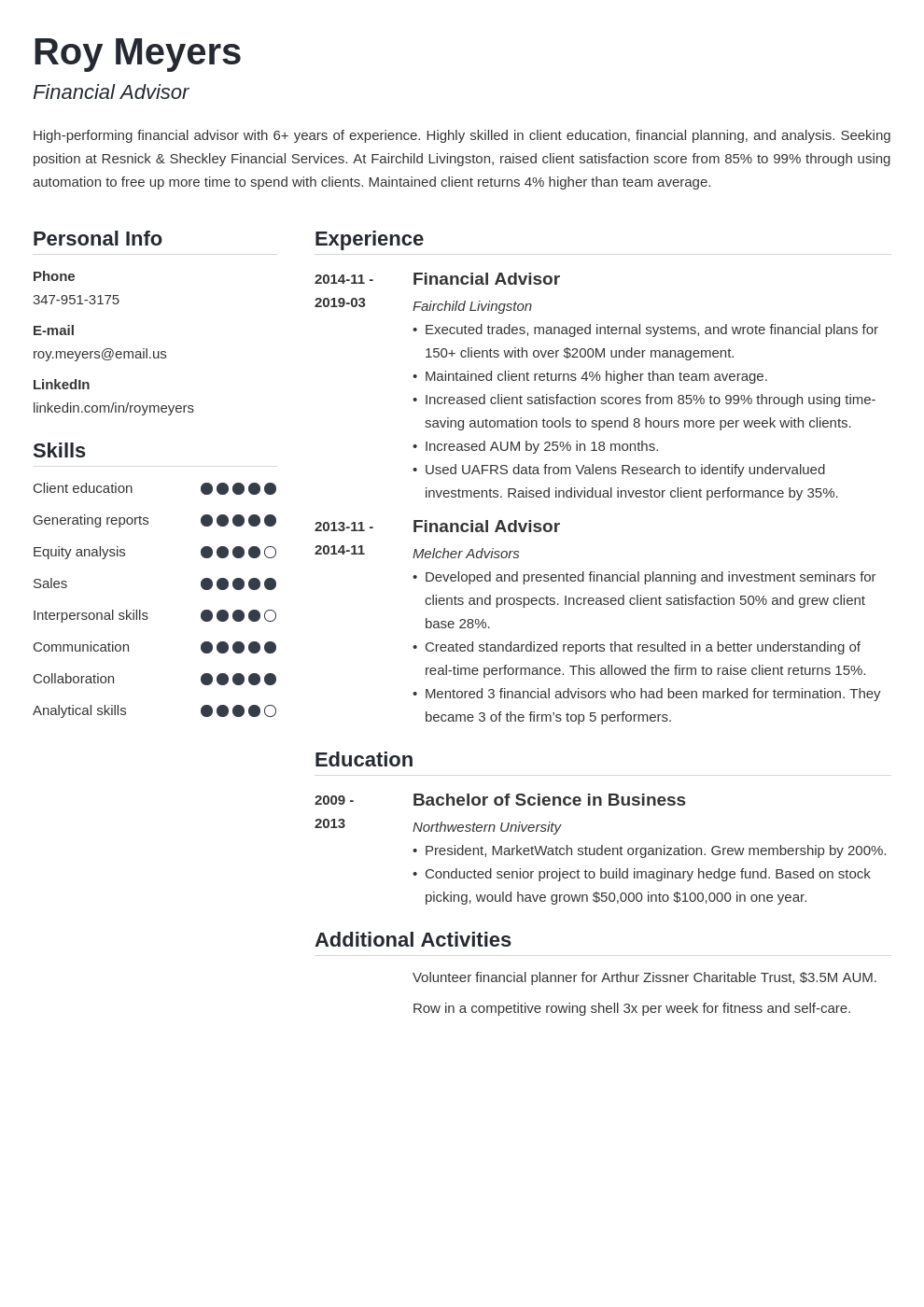 financial advisor resume objective on financial advisor resume example template simple resume examples job resume examples simple resume examples
