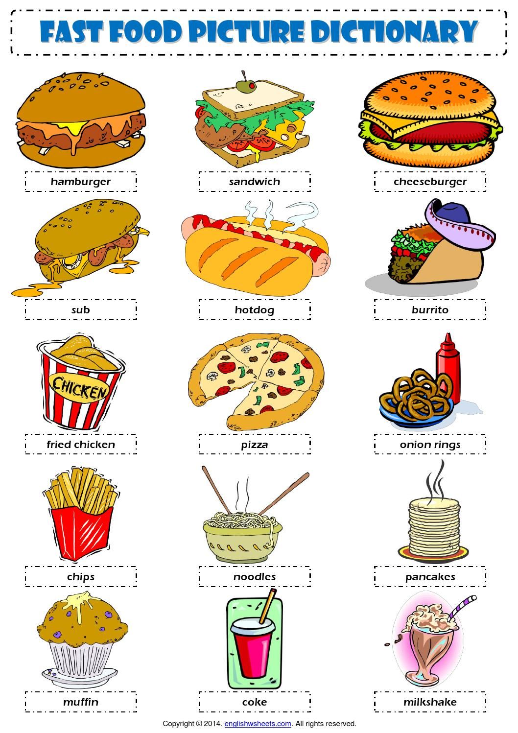 introduction on fast food on english vocabulary fast food english vocabulary learn english vocabulary