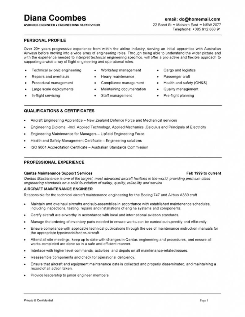 maintenance mechanic resumes on avionics technician resume cover letter resume skills resume examples engineering resume
