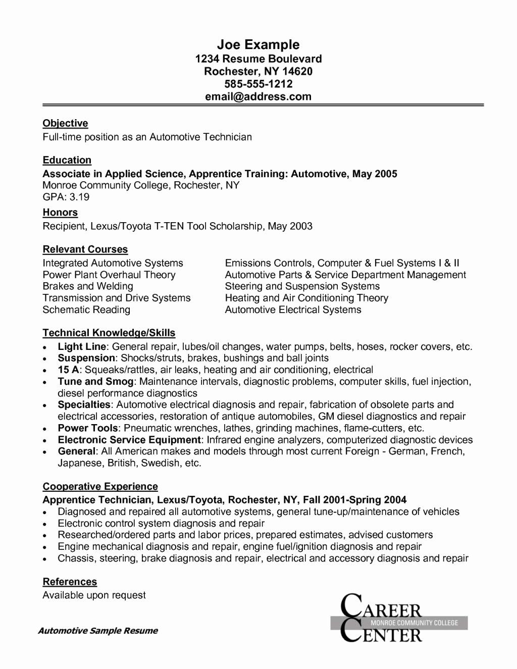 automotive technician resume on titomanrriquez titomanrriquez22 profile pinterest