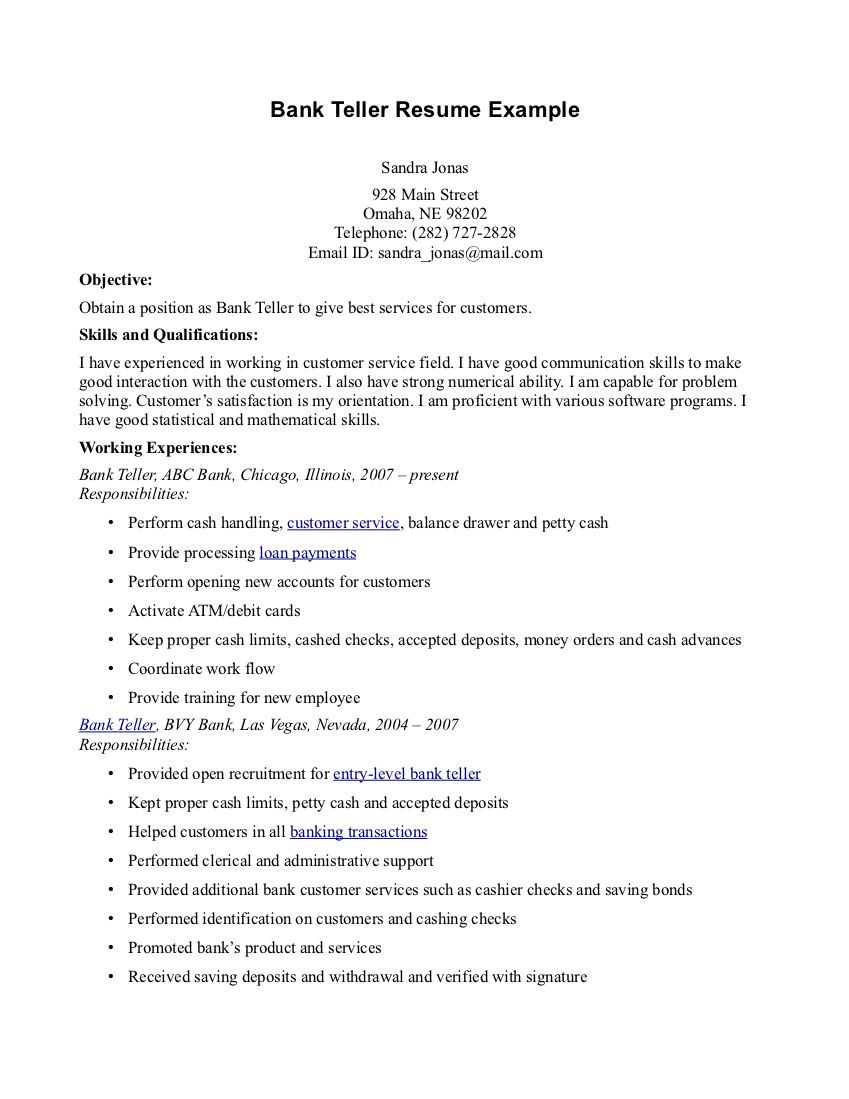 bank teller duties and skills on bank teller responsibilities resume free resume templates bank teller resume resume skills resume objective examples