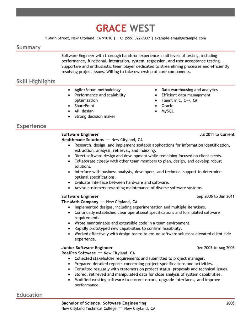 sample resume for software developer on resume templates software developer developer resume resumetemplates software templates good resume examples engineering resume resume software