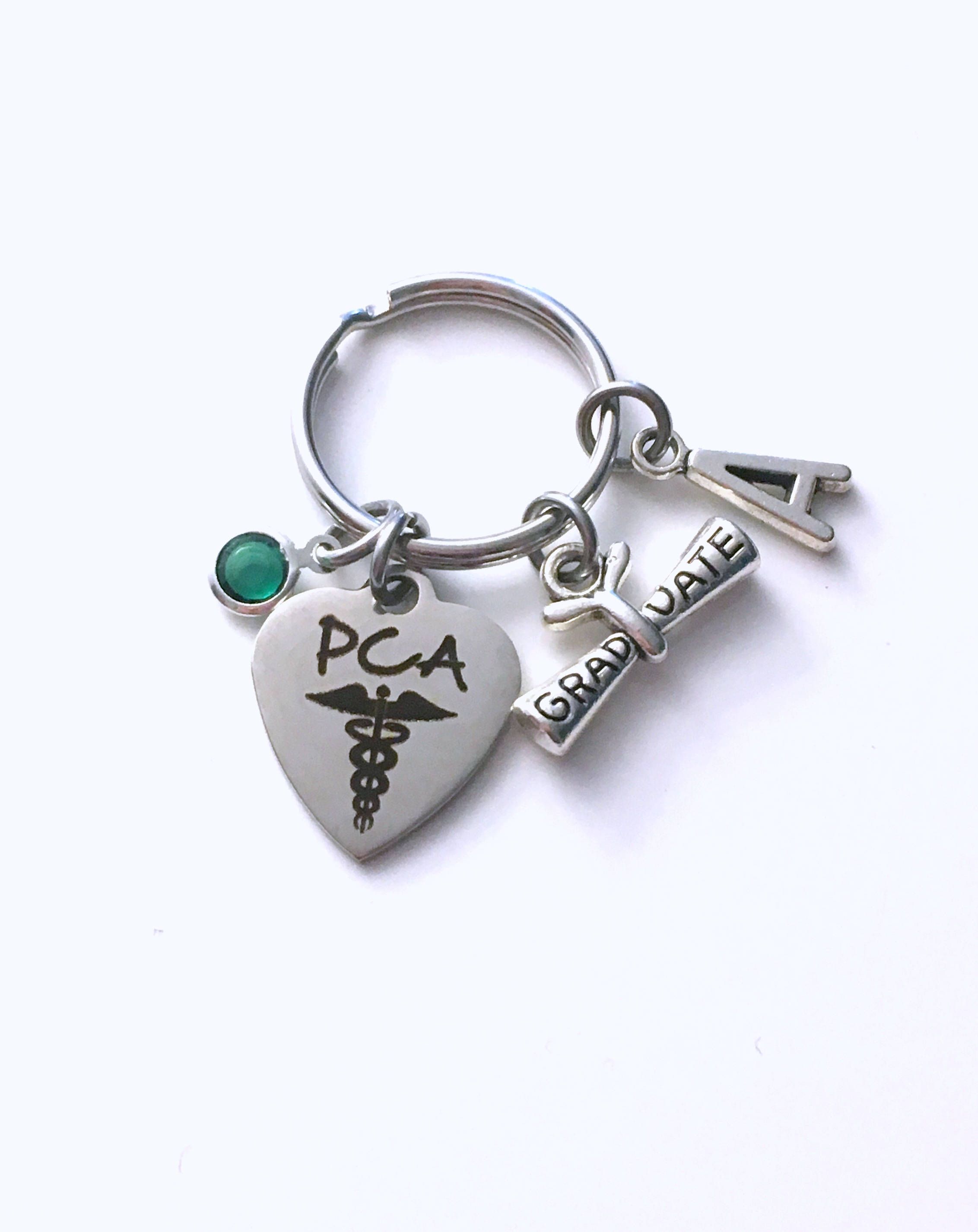 personal care assistant on patient care assistant keychain gift for pca graduation etsy keychain keychain gift patient care assistant