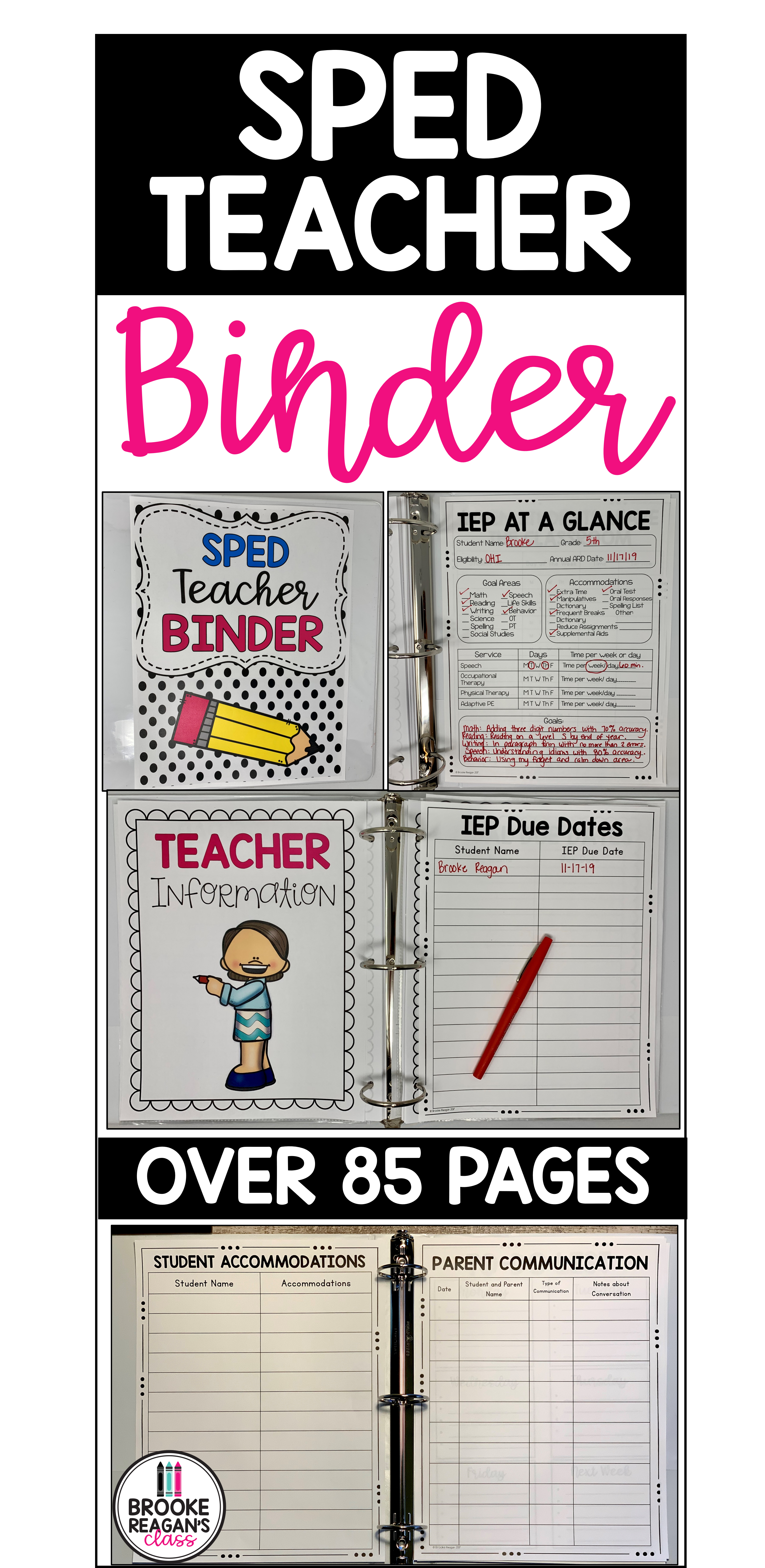 become special education teacher on special education teacher binder editable special education teacher binder special education teacher binder