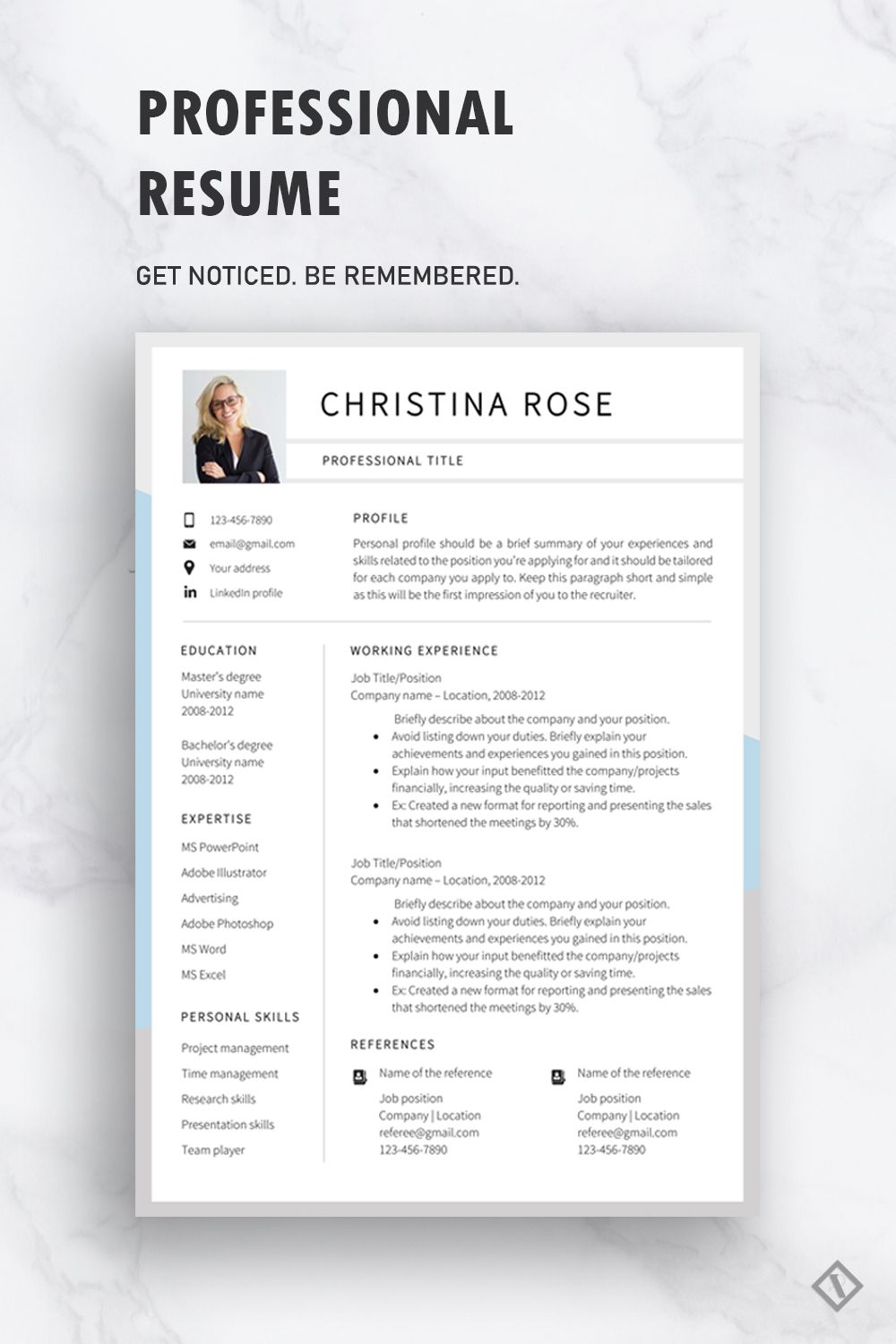 professional references format on resume template cv template professional resume template etsy resume template professional resume template cv template professional