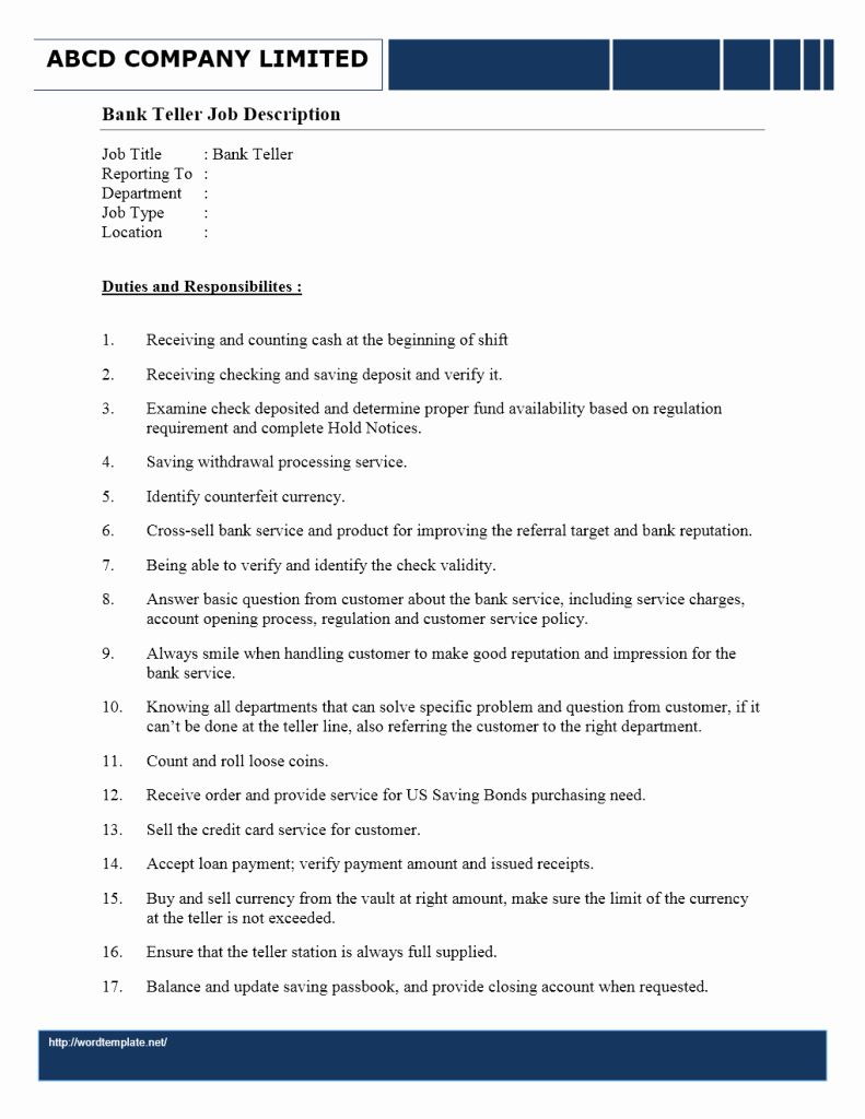 bank teller duties and skills on bank teller job description resume fresh bank teller job description job resume student resume template resume objective examples