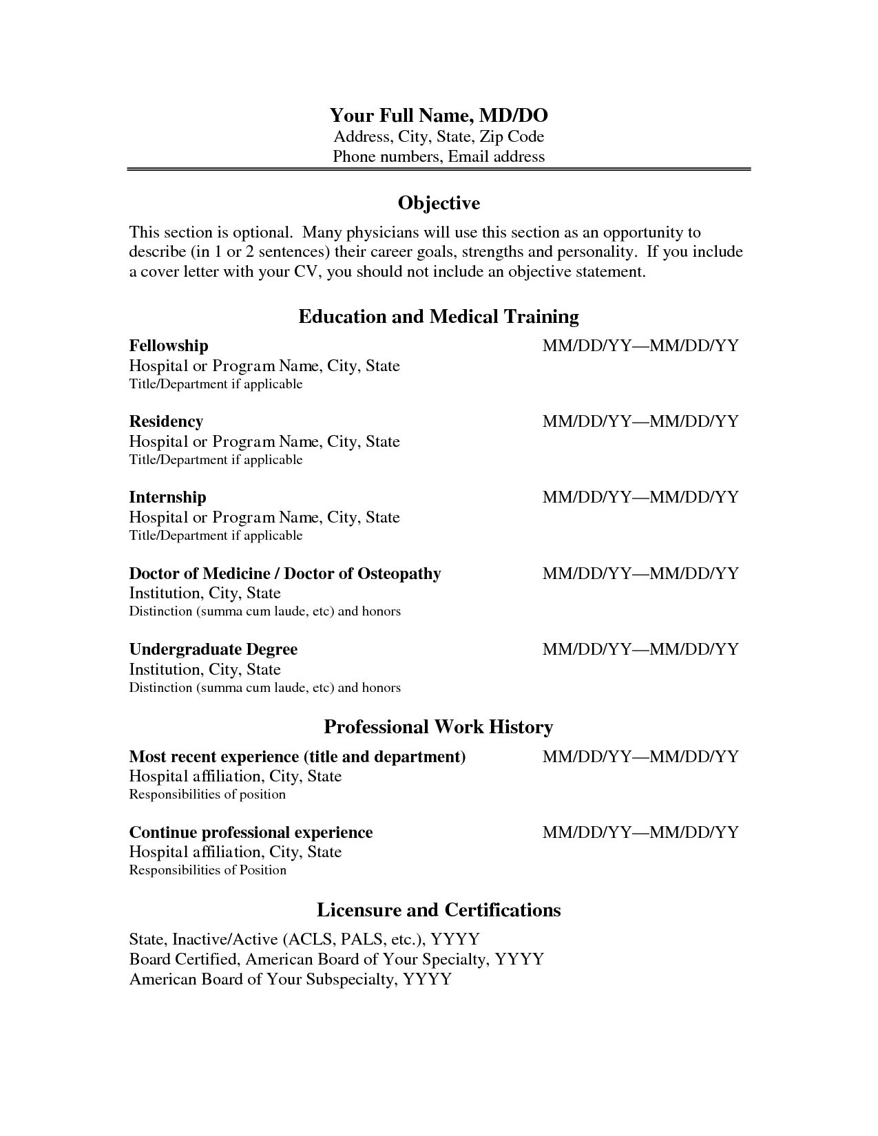 certifications to put on resume on cv format physician best and free resume examples cv template word job resume examples cv template