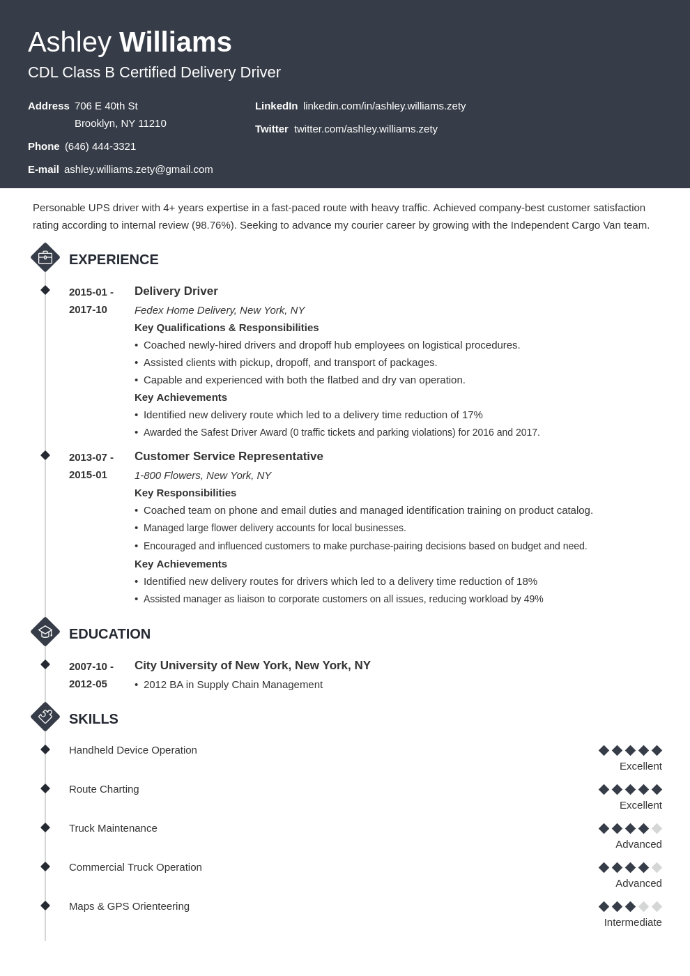amazon delivery driver resume examples on delivery driver resume example template diamond job resume examples resume resume examples