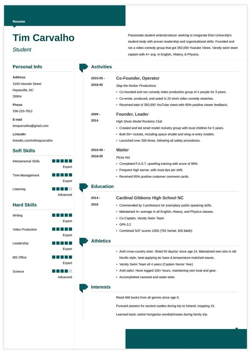 free college admissions resume templates on pin on hamda