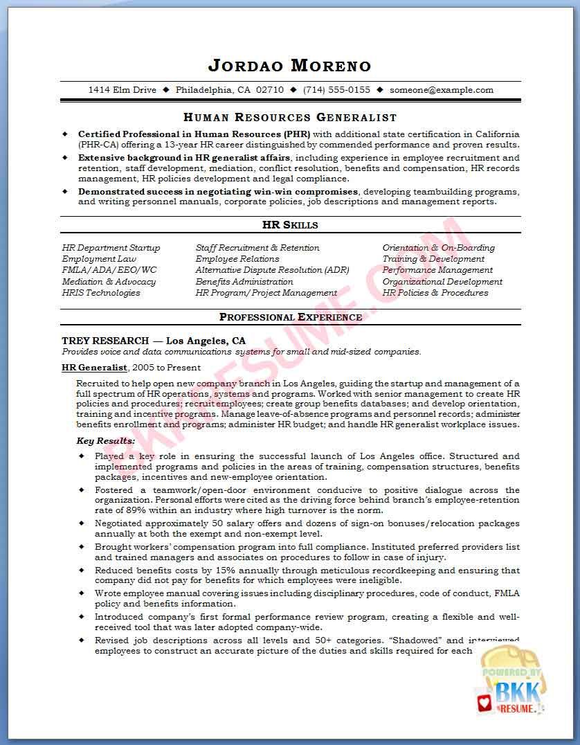 human resources generalist resume sample on hr generalist resume job resume examples writing a cover letter job resume samples