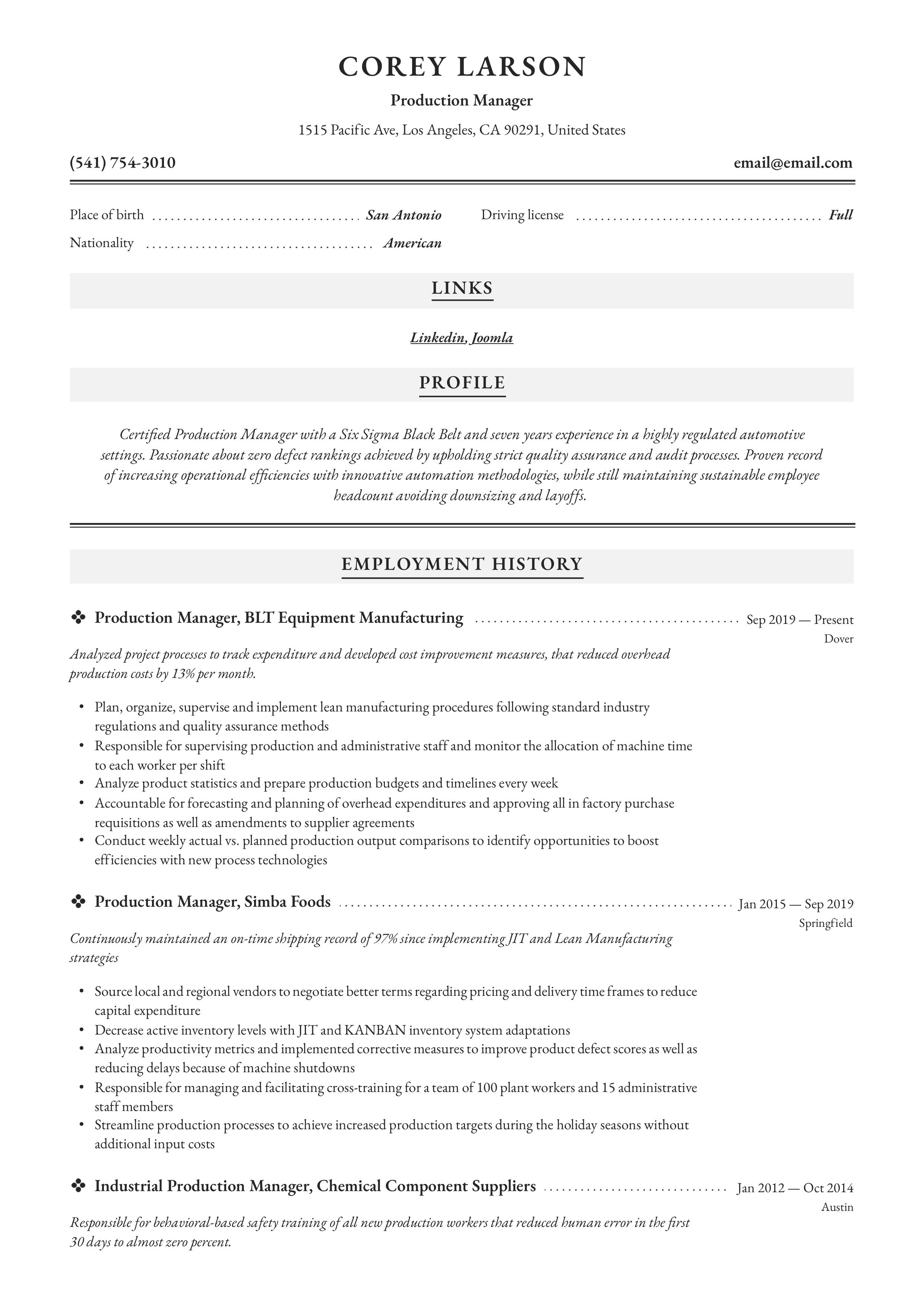 staffing recruiter resume sample on production manager resume sample mechanical engineer resume resume examples teacher resume