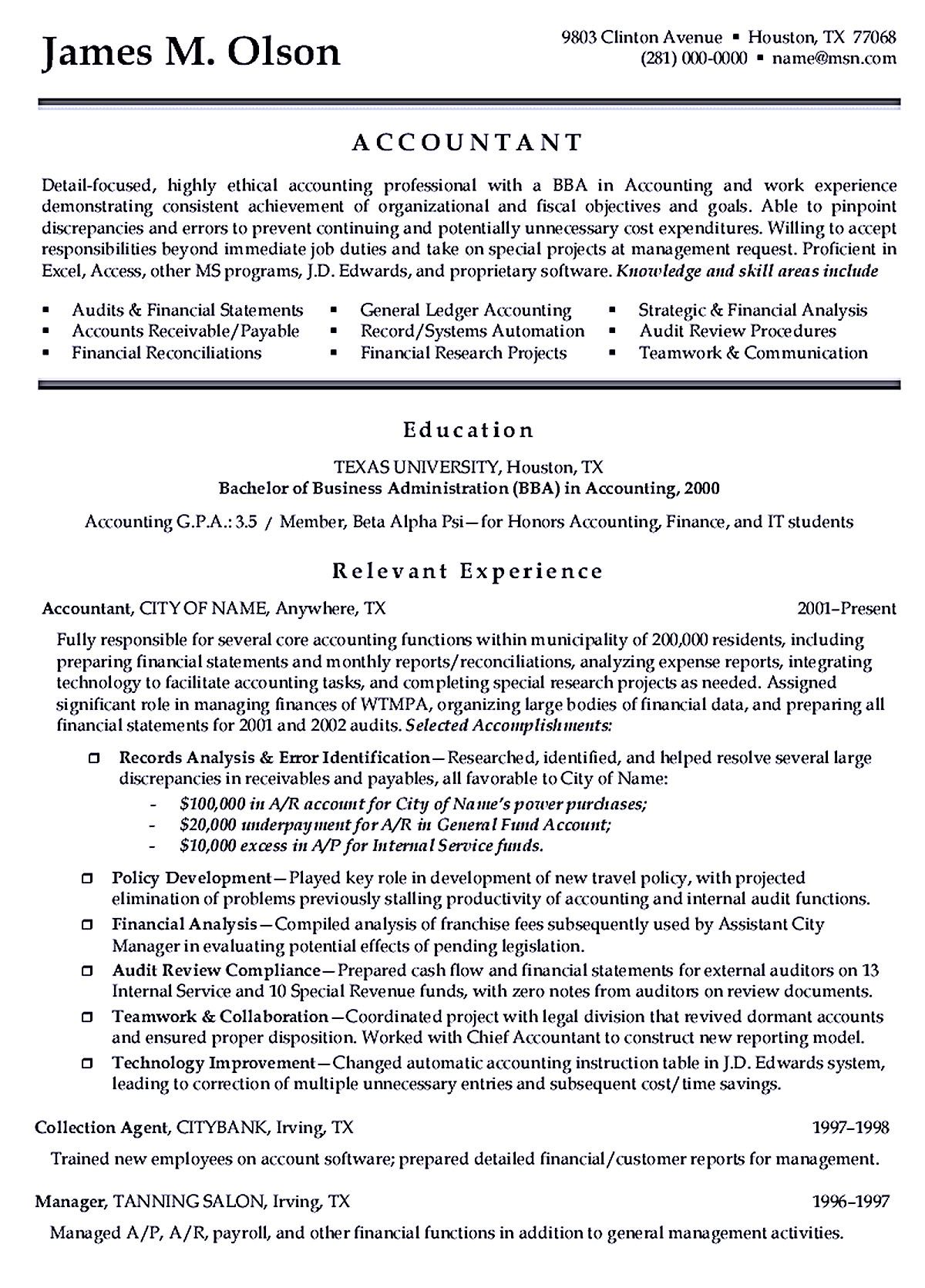staff accountant resume sample on writing accountant resume sample is not that complicated as how the work of accountant will be y accountant resume resume objective statement resume objective