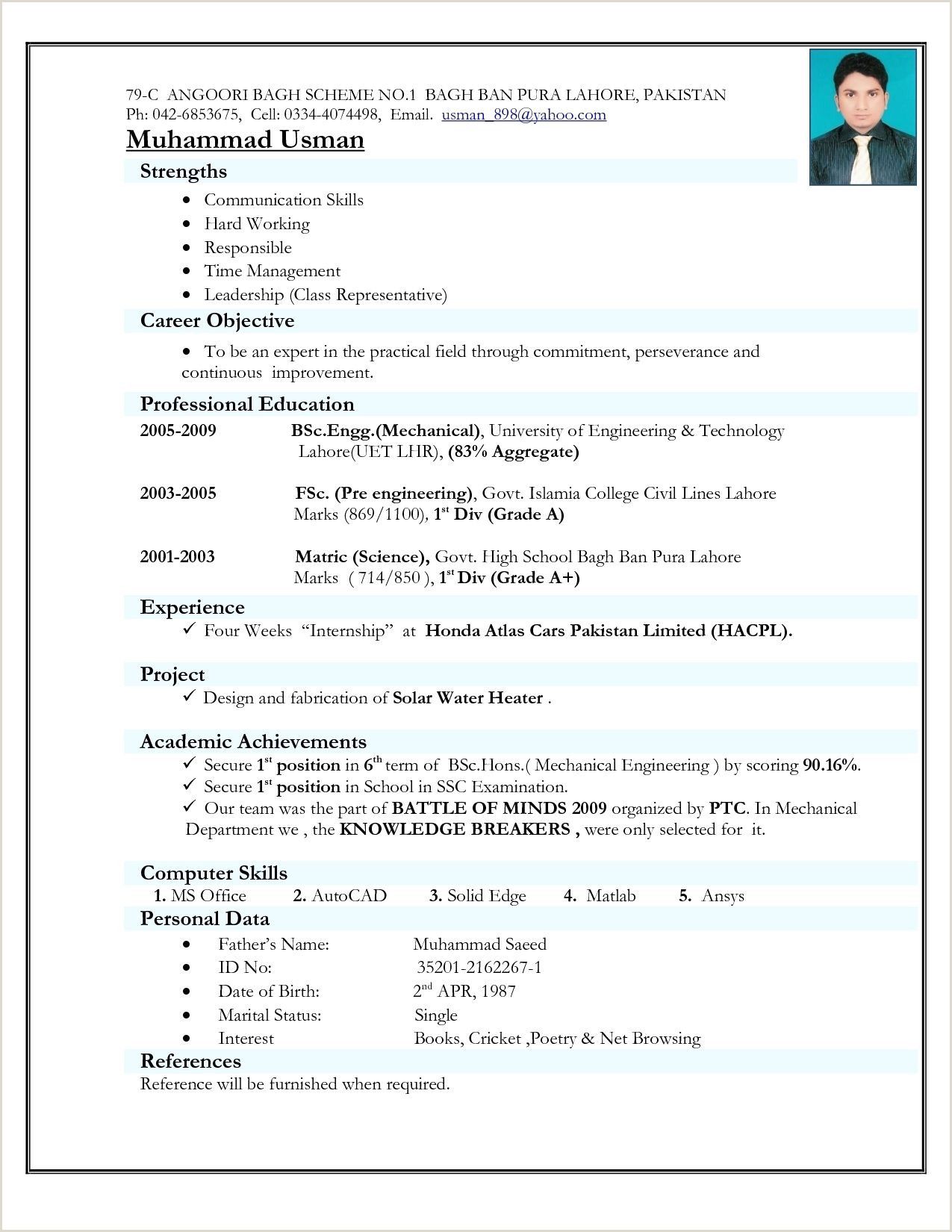 resume format for computer science engineering students for internship on fresher resume format computer science engineers engineering resume templates basic resume engineering resume