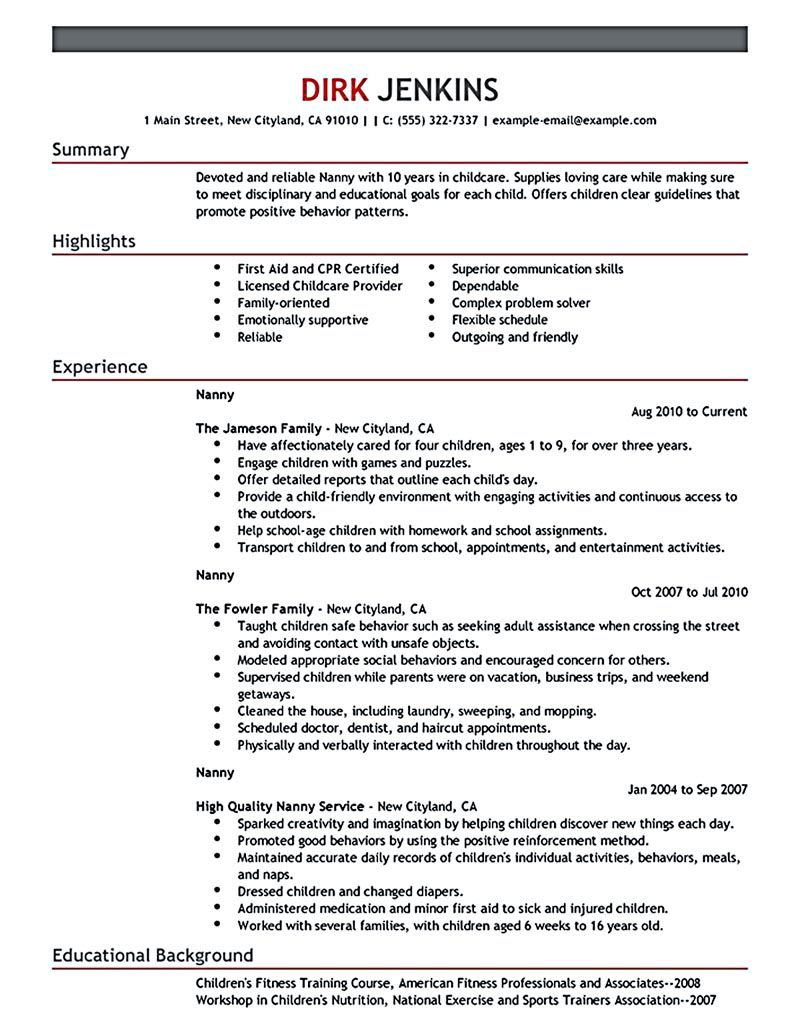 all things you should know about nanny resume resume skills babysitter resume resume examples early childhood education skills resume on all things you should know about nanny resume resume skills babysitter resume resume examples
