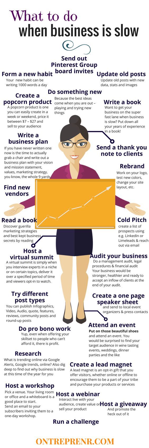 when business is slow these 50 game changing tips will help grow your business and put it back on t business planning business management business development business development management on when business is slow these 50 game changing tips will help grow your business and put it back on t business planning business management business development