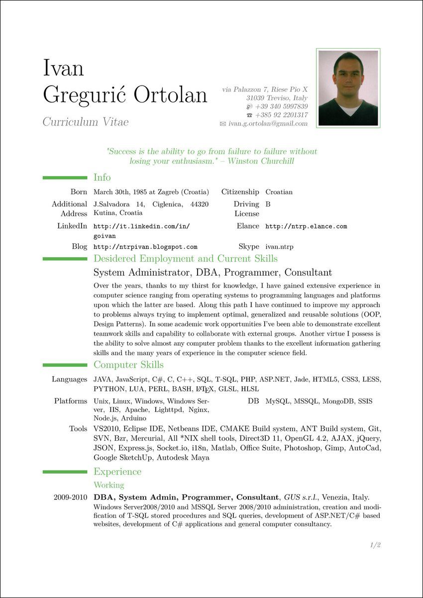 citing publications in cv on cv structure how to write the cv how to write a cv