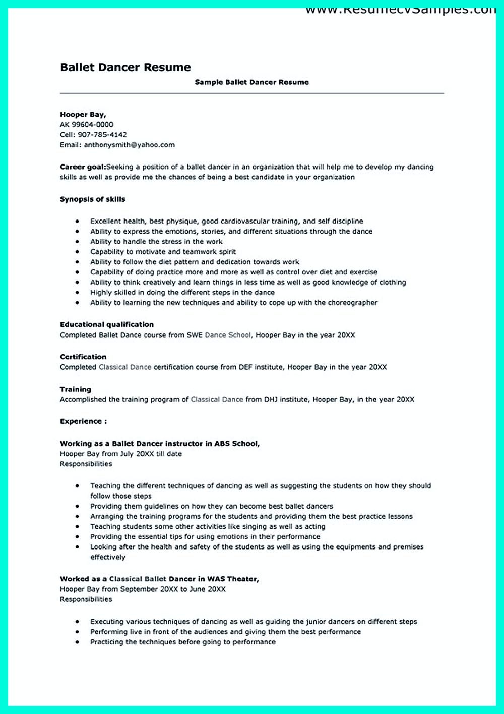 dance resume template free on dance resume can be used for both novice and professional dancer most job of dancer has minimum requirem resume template teacher resume template acting resume