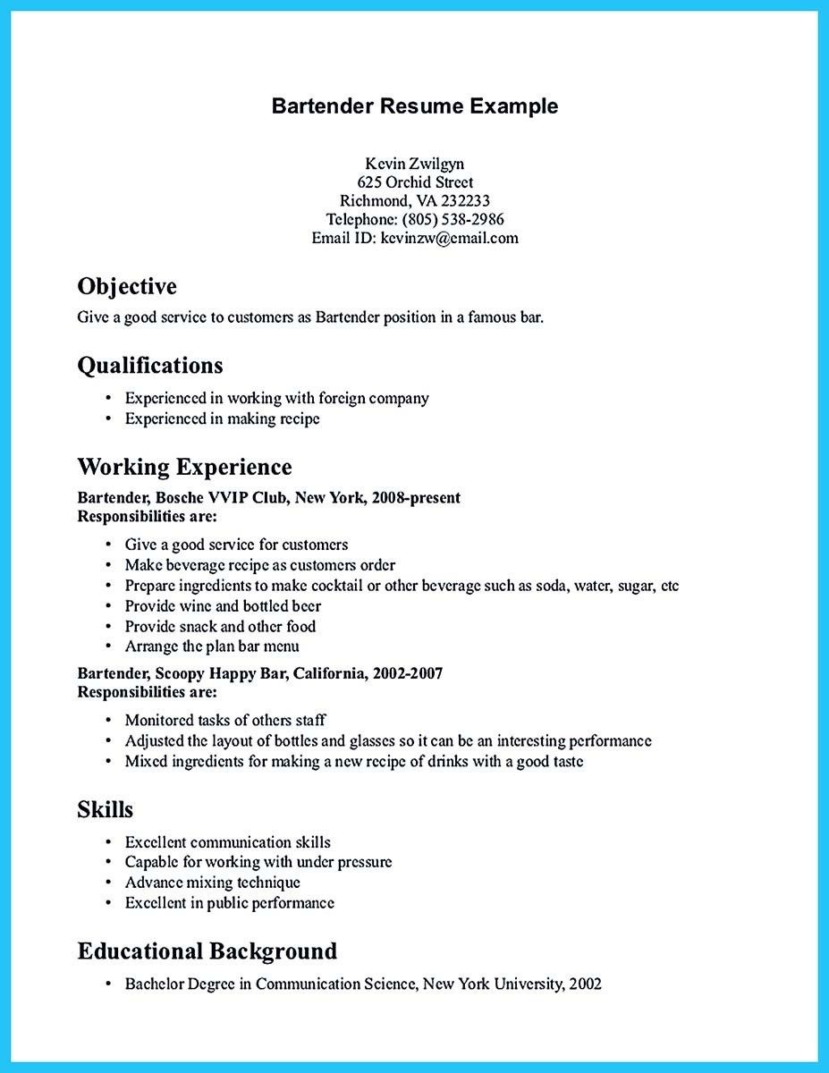 bartender resume sample no experience on bartending resume samples bartender resume samples 2019 bartending resume examples australia 2020 bartender resume sample bartender r exemple cv resume idee cv