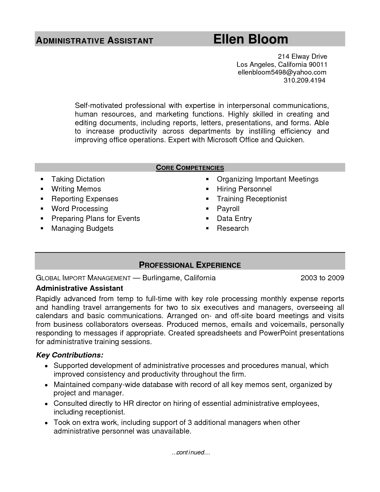 sample resume of administrative assistant kuokim template administrative assistant resume resume objective sample cover letter for resume executive assistant resume template free on sample resume of administrative assistant kuokim template administrative assistant resume resume objective sample cover letter for resume