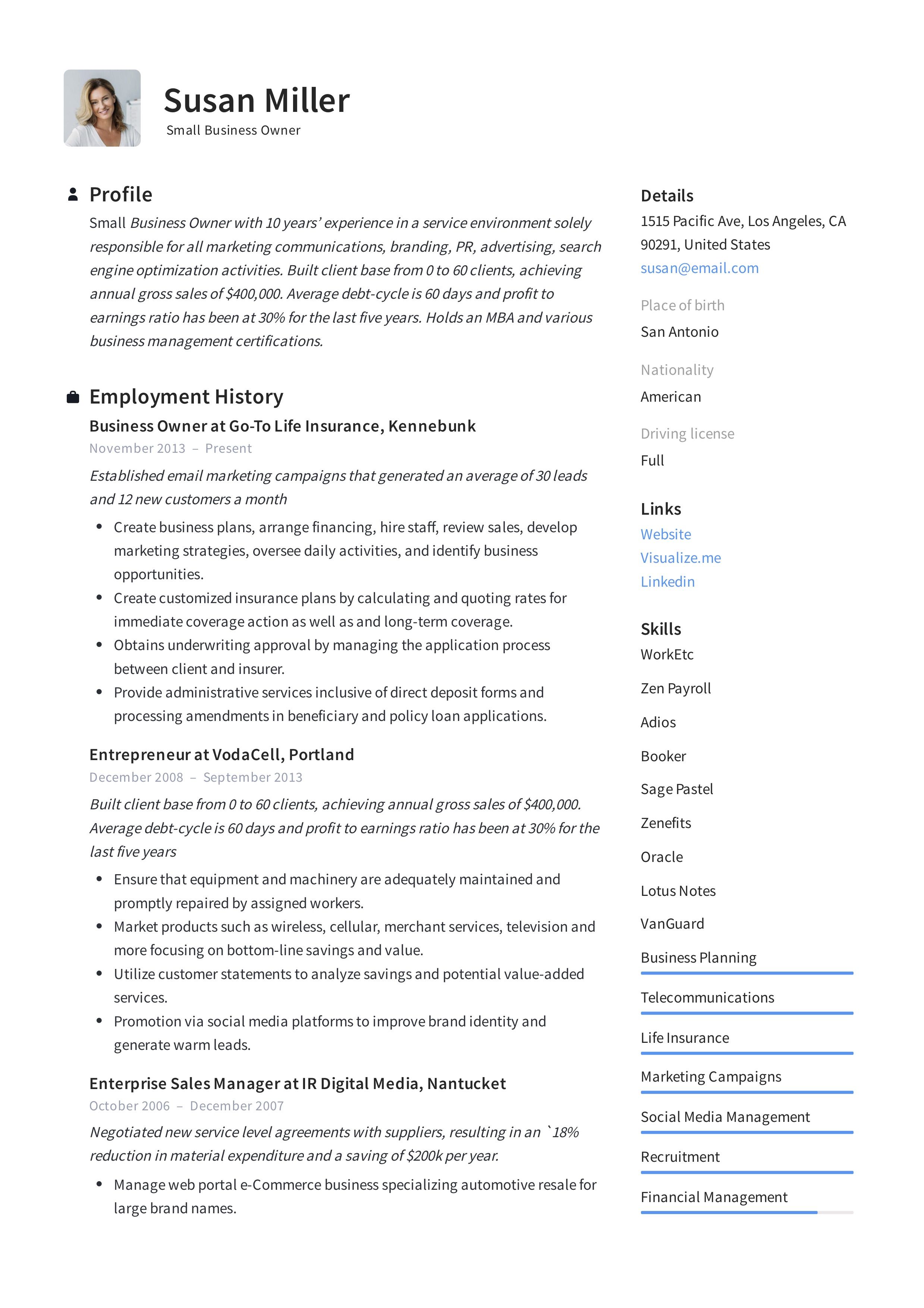 small business owner resume sample on 12 small business owner resume examples ideas resume examples small business owner resume guide