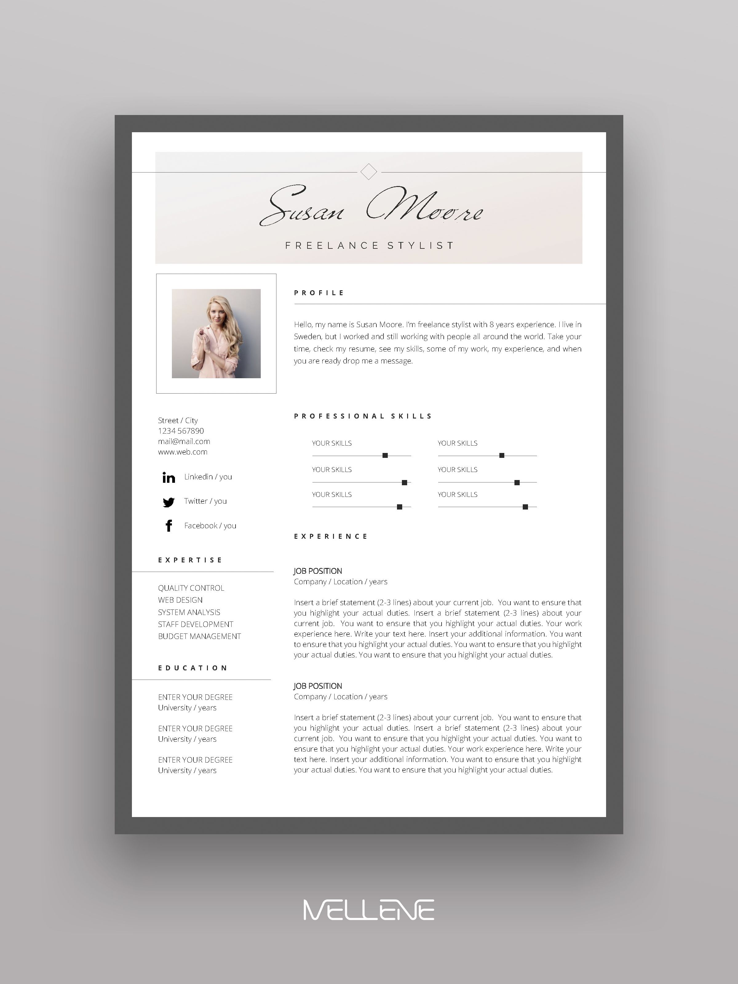 how to start your resume on resume template 3 page cv template cover letter instant etsy motivation professionnelle lettre de motivation professionnelle modele cv